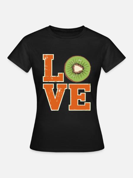 Kiwi Love Kiwi Fruit Chinese Gooseberry - Women's T-Shirt - black