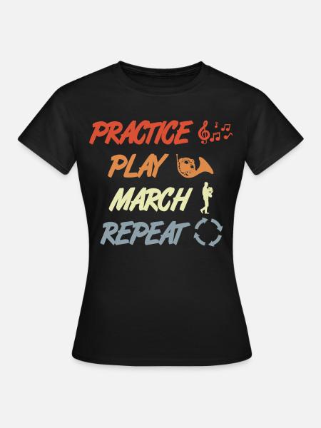 Waldhorn Motivation - Frauen T-Shirt - Schwarz