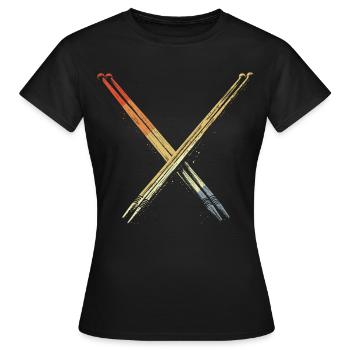 Baguettes Look Vintage - T-shirt Femme - noir - Devant - AI Model Female 172 dark (172cm)