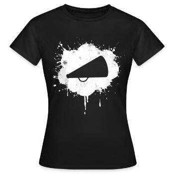 Jubel Megaphon - Frauen T-Shirt - Schwarz - Vorne - AI Model Female 172 dark (172cm)