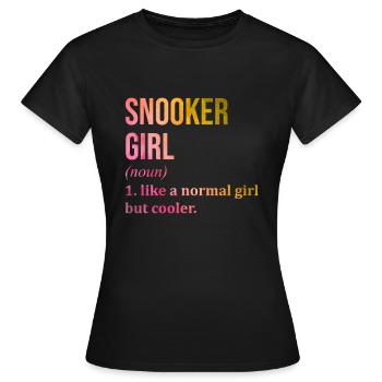 Snooker Snooker Snooker - T-shirt Femme - noir - Devant - AI Model Female 172 dark (172cm)