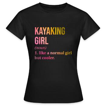Kayak Kayak Kayak - T-shirt Femme - noir - Devant - AI Model Female 172 dark (172cm)