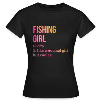 Pêche Pêche Pêche - T-shirt Femme - noir - Devant - AI Model Female 172 dark (172cm)
