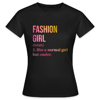 mode - T-shirt Femme - noir - Devant - AI Model Female 172 dark (172cm)