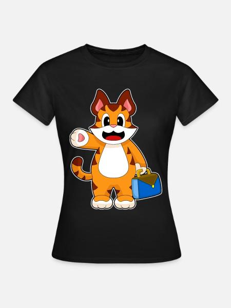 Tiger Handtasche - Frauen T-Shirt - Schwarz