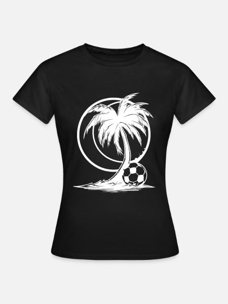 Fußball Grafik - Frauen T-Shirt - Schwarz