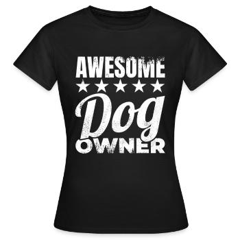 Hundehalter - Frauen T-Shirt - Schwarz - Vorne - AI Model Female 172 dark (172cm)