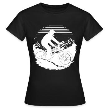 Dessin de vététiste - T-shirt Femme - noir - Devant - AI Model Female 172 dark (172cm)