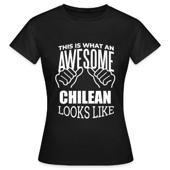 Chile Chile Chile - Frauen T-Shirt - Schwarz - Vorne - AI Model Female 172 dark (172cm)