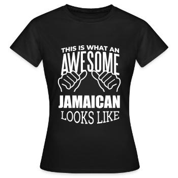 Jamaica Jamaica Jamaica - Women's T-Shirt - black - Front - AI Model Female 172 dark (172cm)