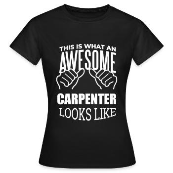 Charpentier Charpentier Charpentier - T-shirt Femme - noir - Devant - AI Model Female 172 dark (172cm)