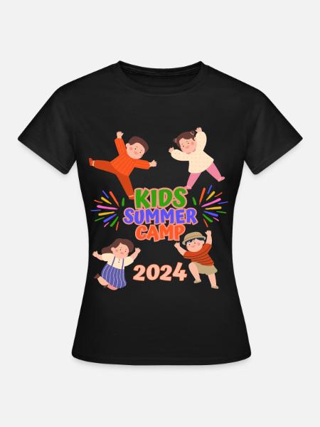 Sommercamp für Kinder - Frauen T-Shirt - Schwarz