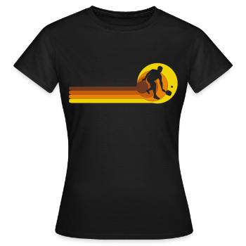Jeu de balles de pickleball Joueur de pickleball - T-shirt Femme - noir - Devant - AI Model Female 172 dark (172cm)