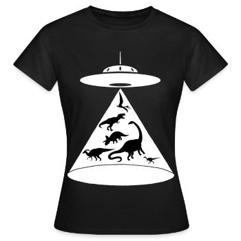 La sauvegarde des dinosaures - T-shirt Femme - noir - Devant - AI Model Female 172 dark (172cm)