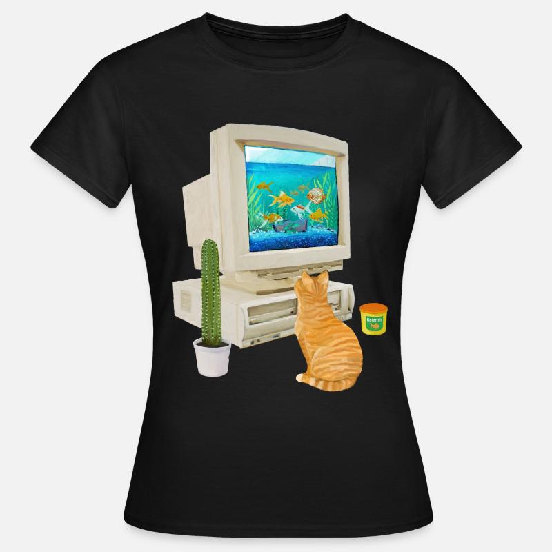 90s PC Fishbowl - Women's T-Shirt - black