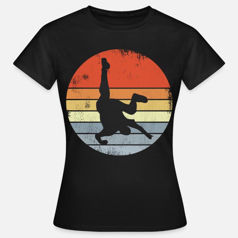 Breakdancer Disegno Vintage Look - Maglietta da donna - nero
