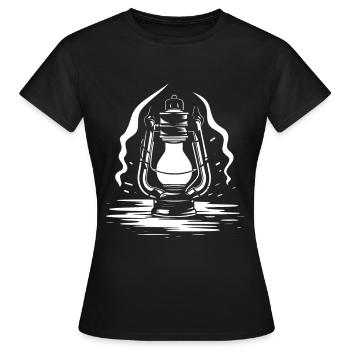 Lantern Sketch - Women's T-Shirt - black - Front - AI Model Female 172 dark (172cm)