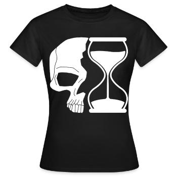 Death and time - Women's T-Shirt - black - Front - AI Model Female 172 dark (172cm)