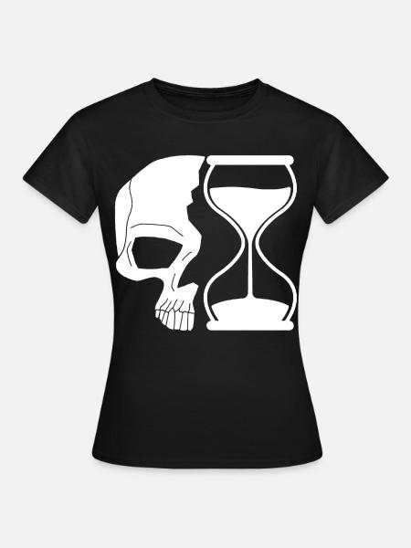 Tod und Zeit - Frauen T-Shirt - Schwarz