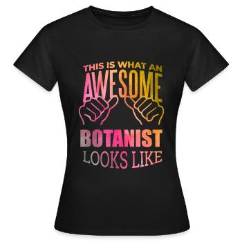 Botanik Botanik Botanik - Frauen T-Shirt - Schwarz - Vorne - AI Model Female 172 dark (172cm)