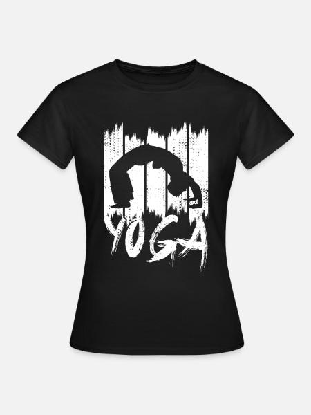 Yoga Pose - Frauen T-Shirt - Schwarz