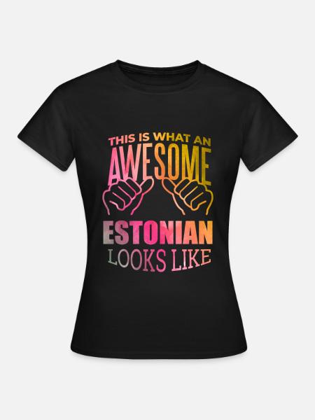 Estonie Estonie Estonie - T-shirt Femme - noir