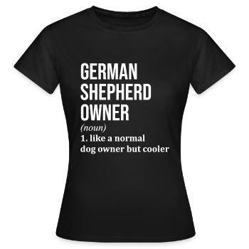 Berger allemand Berger allemand Berger allemand - T-shirt Femme - noir - Devant - AI Model Female 172 dark (172cm)