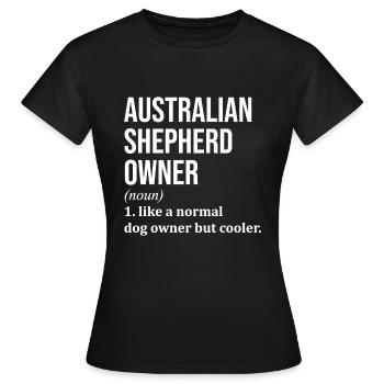Berger australien Berger australien - T-shirt Femme - noir - Devant - AI Model Female 172 dark (172cm)