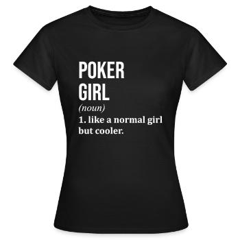 Poker Poker Poker - T-shirt Femme - noir - Devant - AI Model Female 172 dark (172cm)