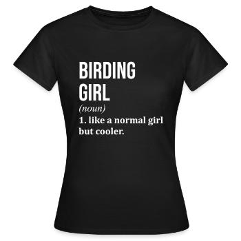 Ornithologie Ornithologie Ornithologie Ornithologie - T-shirt Femme - noir - Devant - AI Model Female 172 dark (172cm)