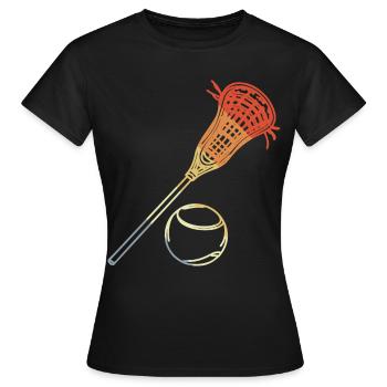 Look vintage de crosse - T-shirt Femme - noir - Devant - AI Model Female 172 dark (172cm)