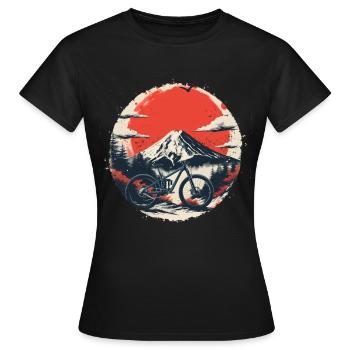 Vététistes - T-shirt Femme - noir - Devant - AI Model Female 172 dark (172cm)