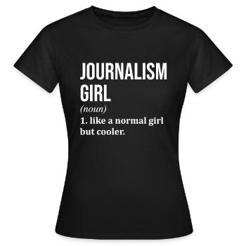 Journalist Journalist Journalist - Frauen T-Shirt - Schwarz - Vorne - AI Model Female 172 dark (172cm)