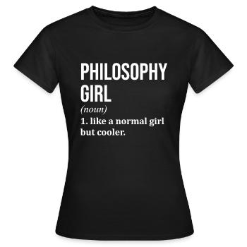 Philosophie Philosophie Philosophie - T-shirt Femme - noir - Devant - AI Model Female 172 dark (172cm)