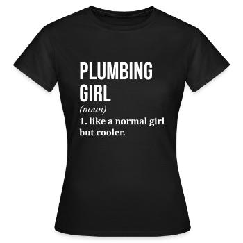 Plomberie Plomberie Plomberie - T-shirt Femme - noir - Devant - AI Model Female 172 dark (172cm)