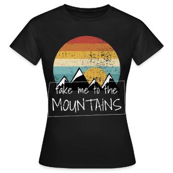 Hiking Hikes - Women's T-Shirt - black - Front - AI Model Female 172 dark (172cm)