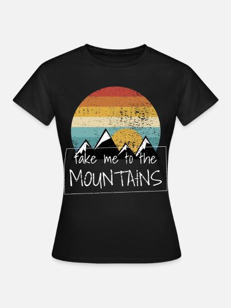 Wandern Wanderungen - Frauen T-Shirt - Schwarz