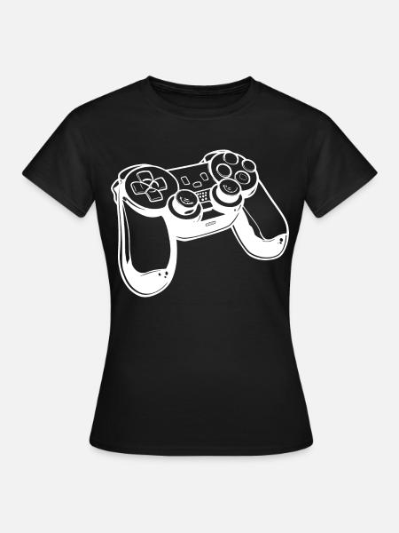 Game Controller Skizze - Frauen T-Shirt - Schwarz