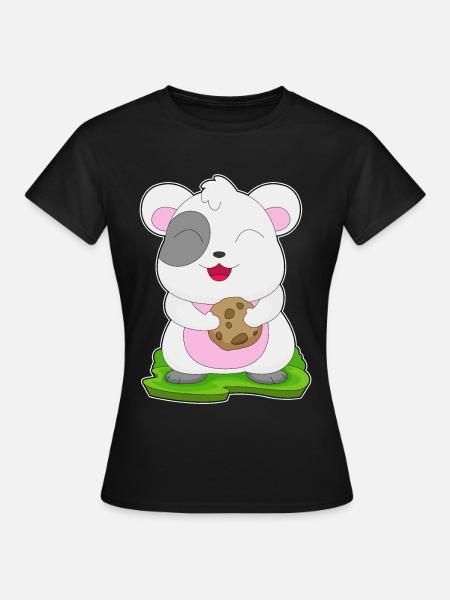 Hamster Cookie - Frauen T-Shirt - Schwarz