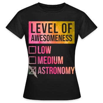 Astronomy Astronomy Astronomy - Women's T-Shirt - black - Front - AI Model Female 172 dark (172cm)