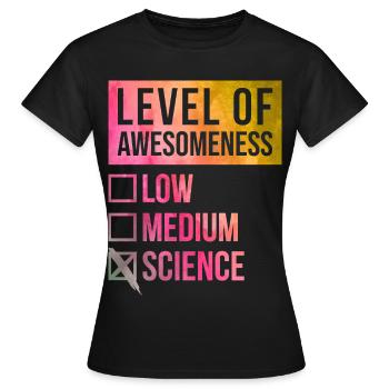 Science Science Science - Women's T-Shirt - black - Front - AI Model Female 172 dark (172cm)