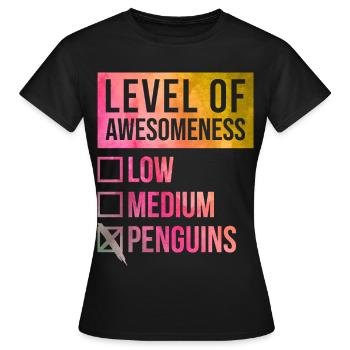 Pingouin Pingouin Pingouin - T-shirt Femme - noir - Devant - AI Model Female 172 dark (172cm)