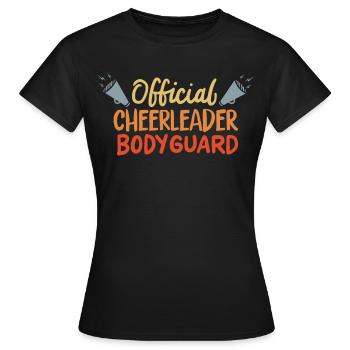 Garde du corps officiel de pom-pom girl - T-shirt Femme - noir - Devant - AI Model Female 172 dark (172cm)