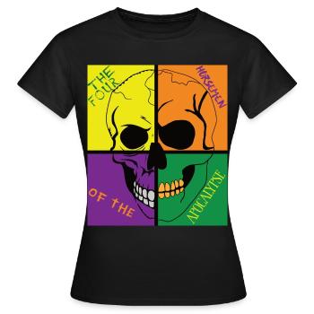 Crâne de l’Apocalypse - T-shirt Femme - noir - Devant - AI Model Female 172 dark (172cm)