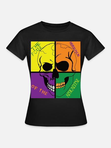 Schädel der Apocalypse - Frauen T-Shirt - Schwarz