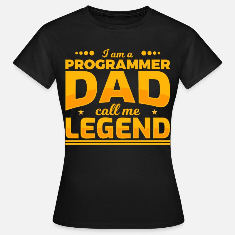Programmer Father - Women's T-Shirt - black