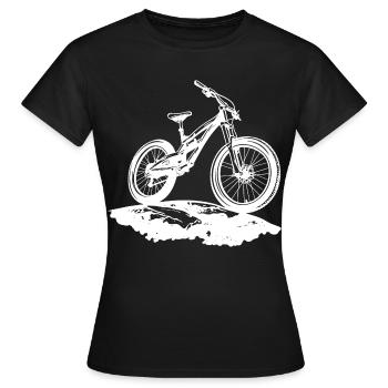 Vététiste - T-shirt Femme - noir - Devant - AI Model Female 172 dark (172cm)