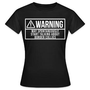 Border Collie Border Collie Border Collie - T-shirt Femme - noir - Devant - AI Model Female 172 dark (172cm)