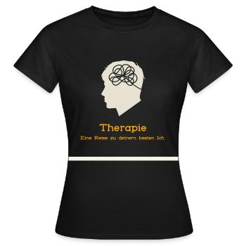 Thérapie : un voyage vers le meilleur de vous-même - T-shirt Femme - noir - Devant - AI Model Female 172 dark (172cm)