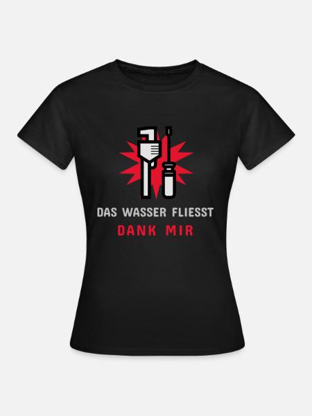 The water flows thanks to me - Women's T-Shirt - black
